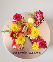 letter shaped birthday cake